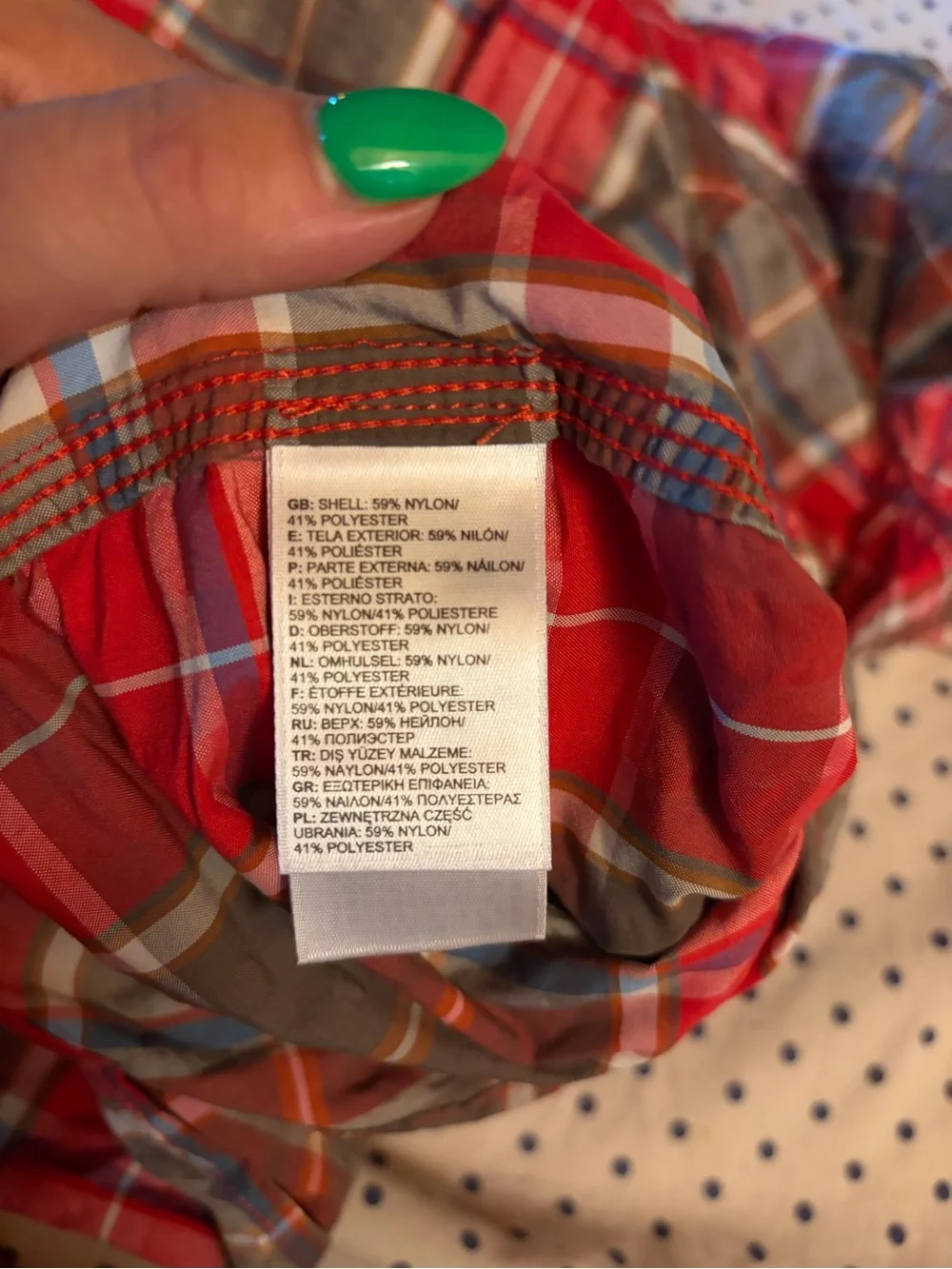 The North Face Plaid Red Men's Button Shirt - Size L